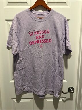 ASSC Stressed and Depressed Graphic Tee - Lavender